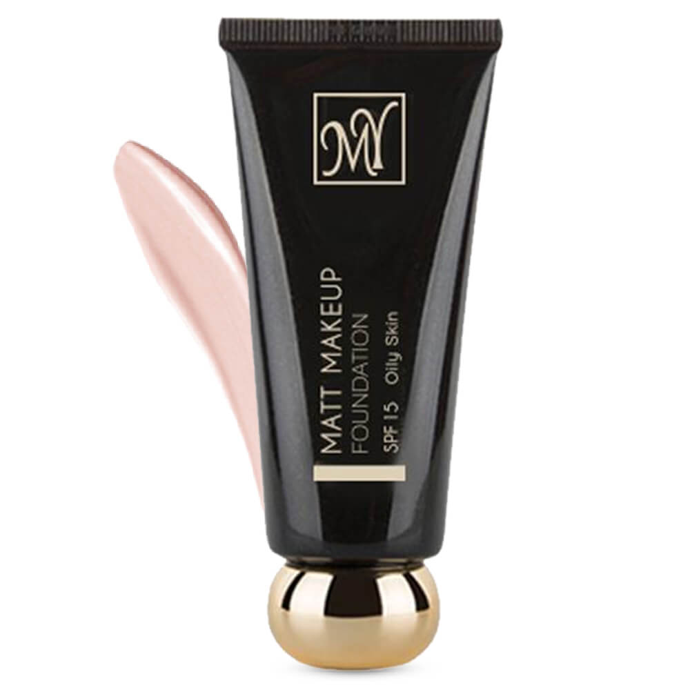 کرم پودر مات SPF15 مای سری بلک دایموند مناسب پوست چرب حجم 35 میل My Black Diamond Matte Foundation SPF15 For Oily Skins 35ml