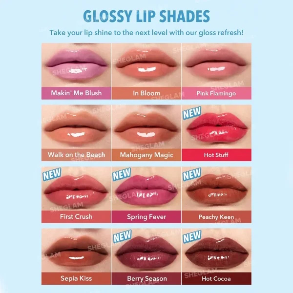بالم لب حجم دهنده (لیپ پلامپر) شیگلم POUT-PERFECT SHINE LIP PLUMPER