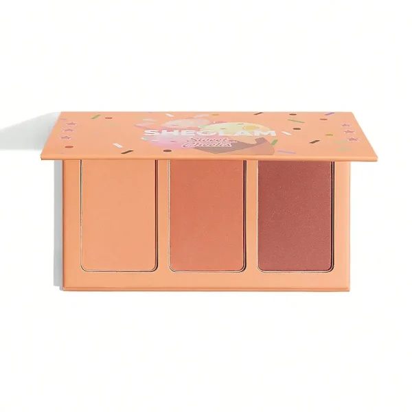 پالت رژگونه سه رنگ شیگلم مدل سوئیت چیکز sheglam sweet cheeks blush palette